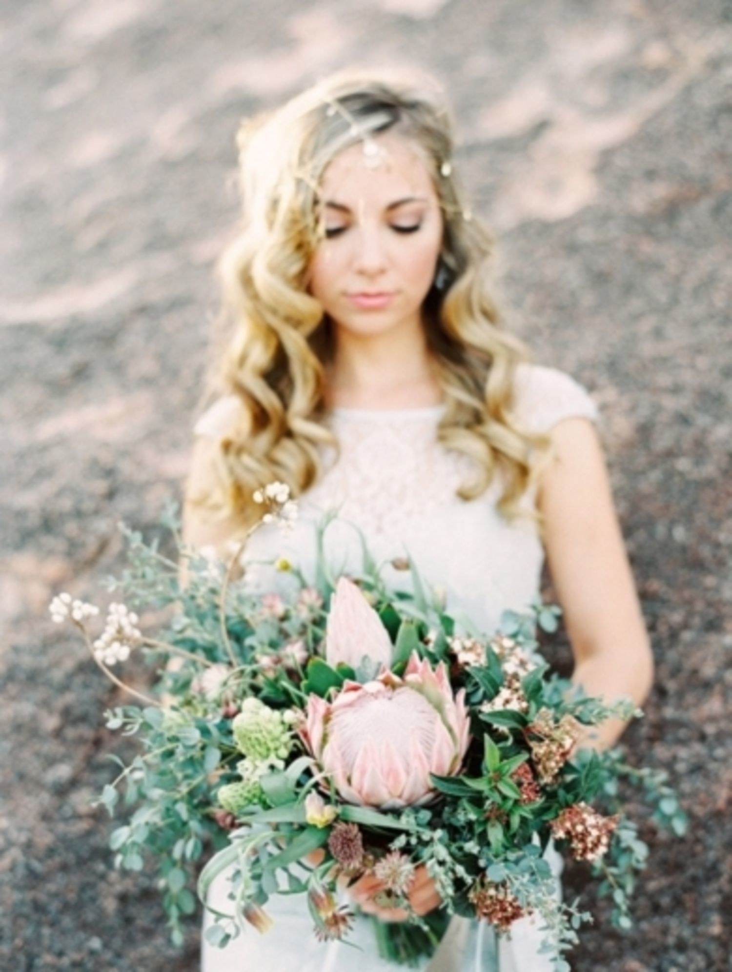 No, we never made it down the aisle, but if we had, I may very well have been carrying something like this! :)