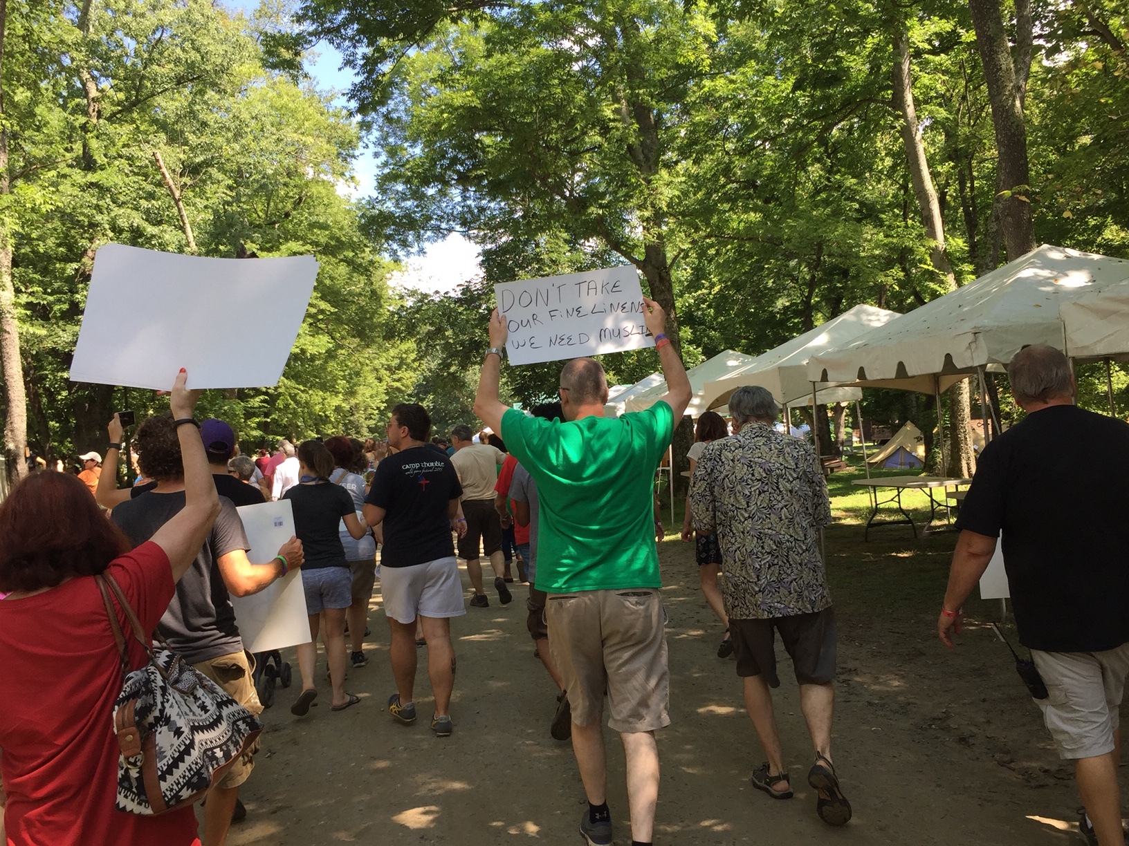 We also had fun criticizing any Muslin Ban!