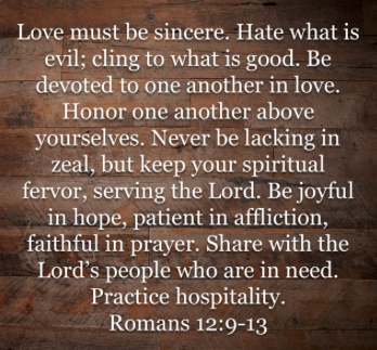There are the Paul's words found just before Romans 13:1-7