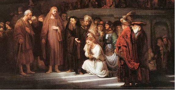 Even in Rembrandt's biblically enthusiastic day readers would have been at the edge of their seats by this time in the story!