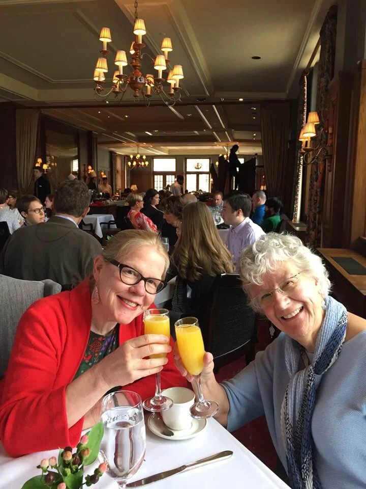 Nothing like mimosas and massages to celebrate the memory of your moms!