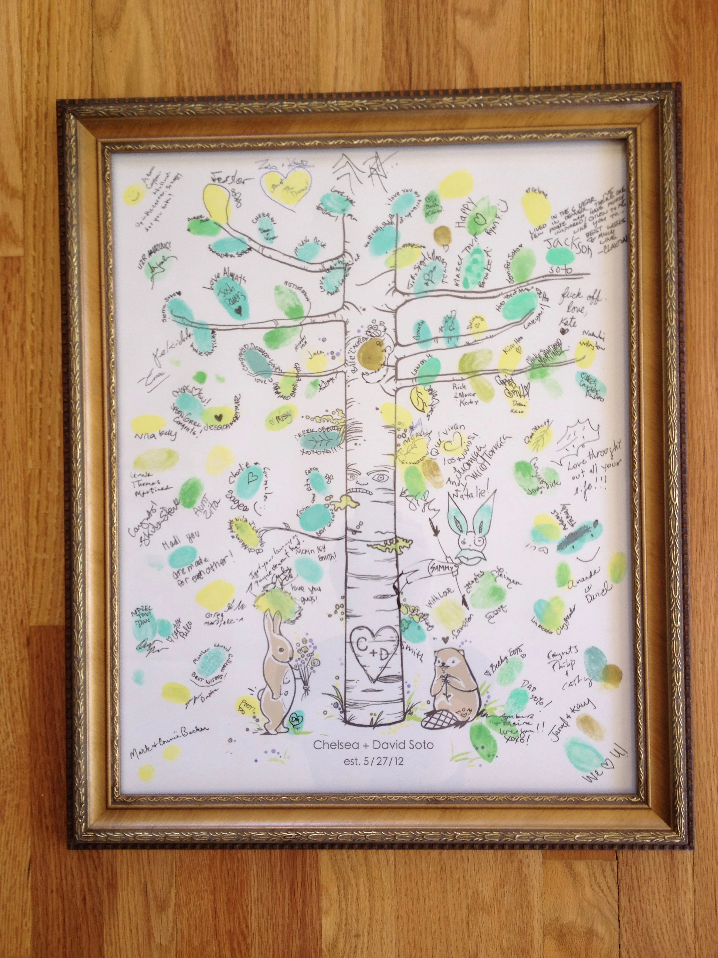 Wedding Guest Tree (after) - Soto Wedding