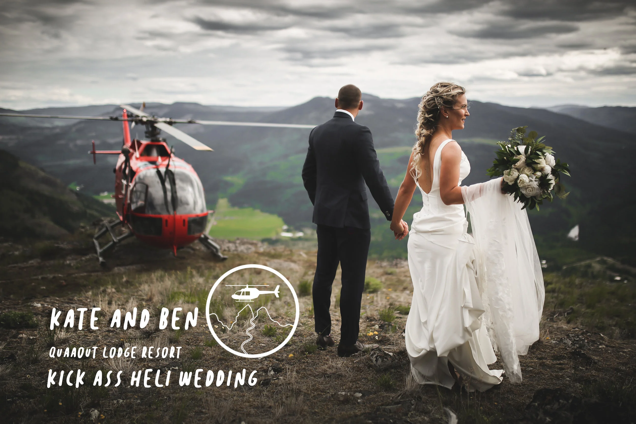 Kate and Ben's Heli Wedding