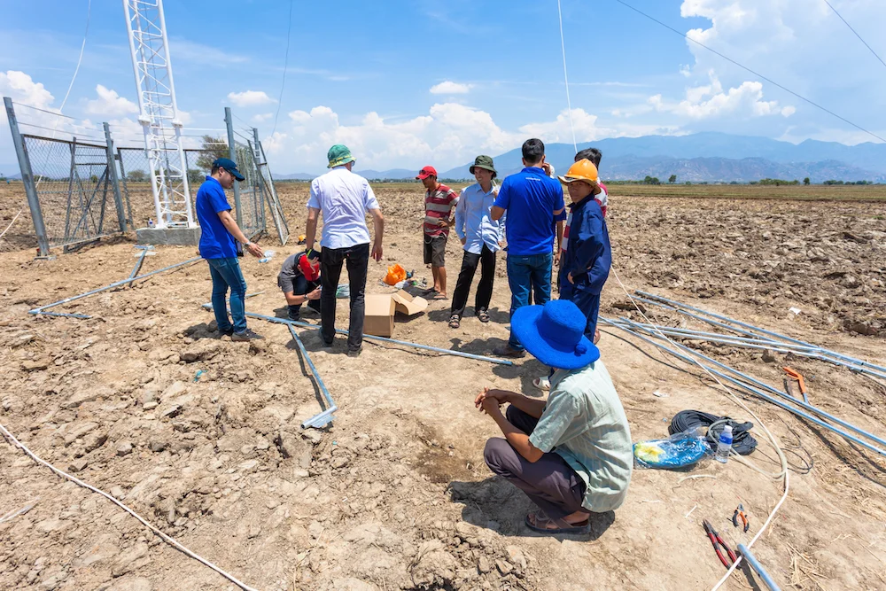 Dam Nai Project - 100m Met Mast Installation
