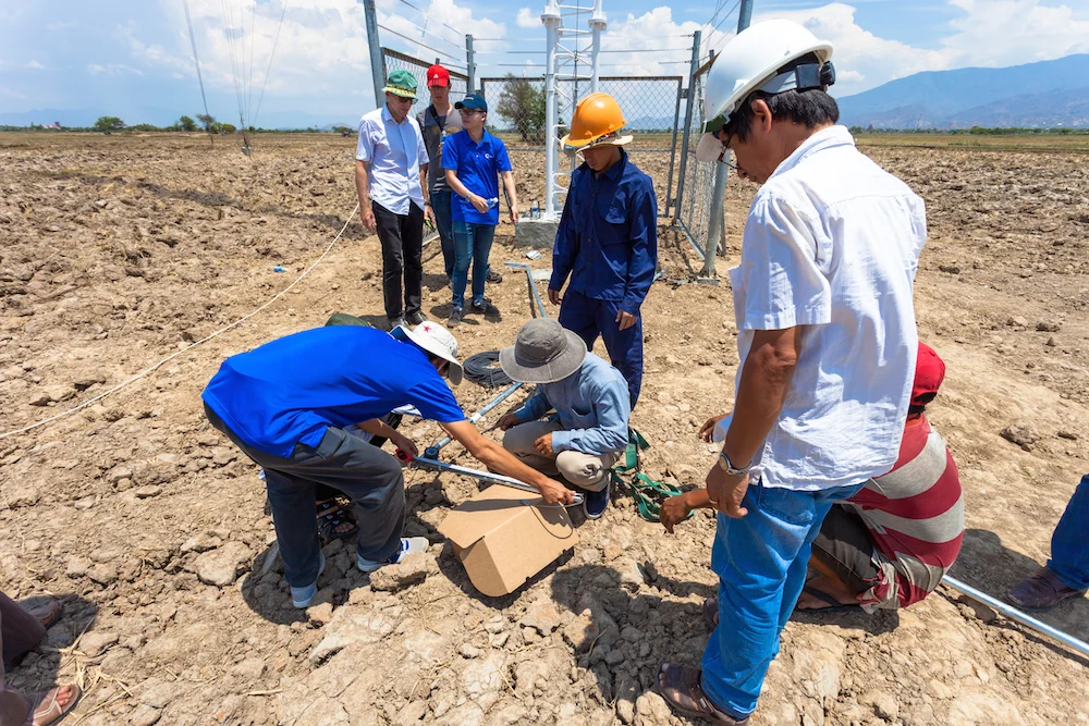 Dam Nai Project - 100m Met Mast Installation