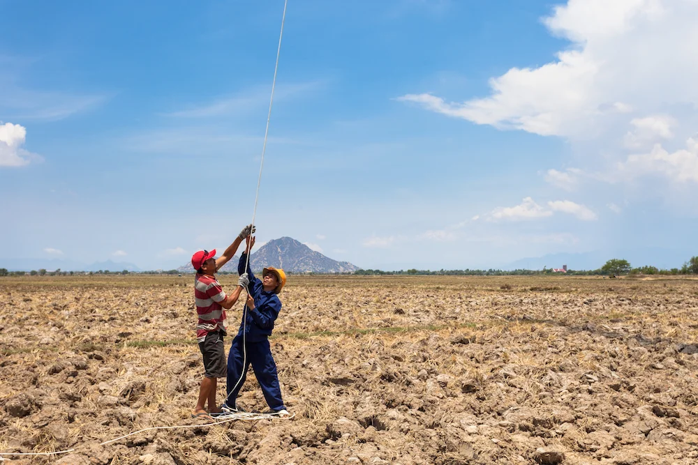 Dam Nai Project - 100m Met Mast Installation