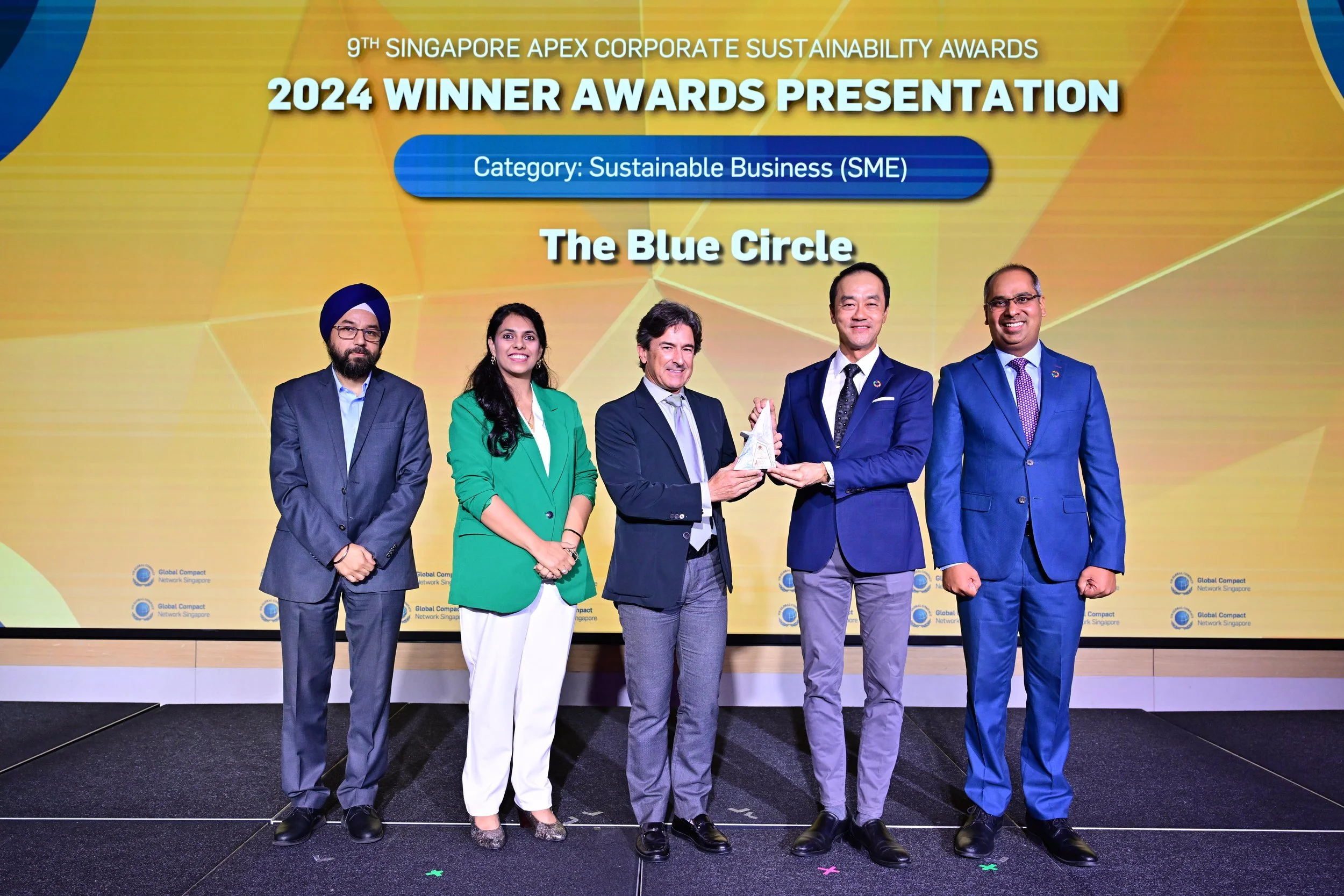 THE BLUE CIRCLE Wins Prestigious Singapore APEX Sustainability Award 2024