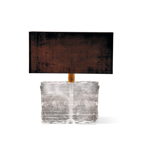 Porta Romana Crystal Strata Lamp