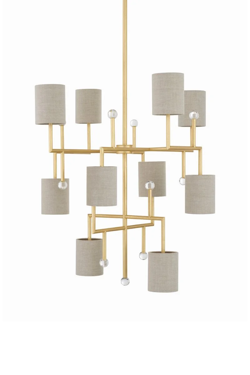 Porta Romana Stairwell Quantum Chandelier