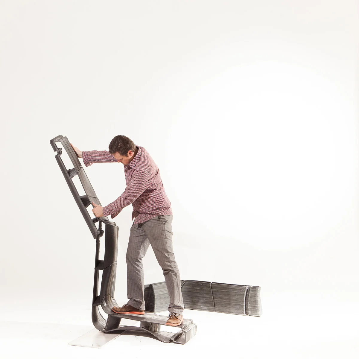 Because these components are built from such high performance material they should be constructible by hand, or for larger and more structurally elements only minimal equipment would be required. This property allows for investment in higher perform