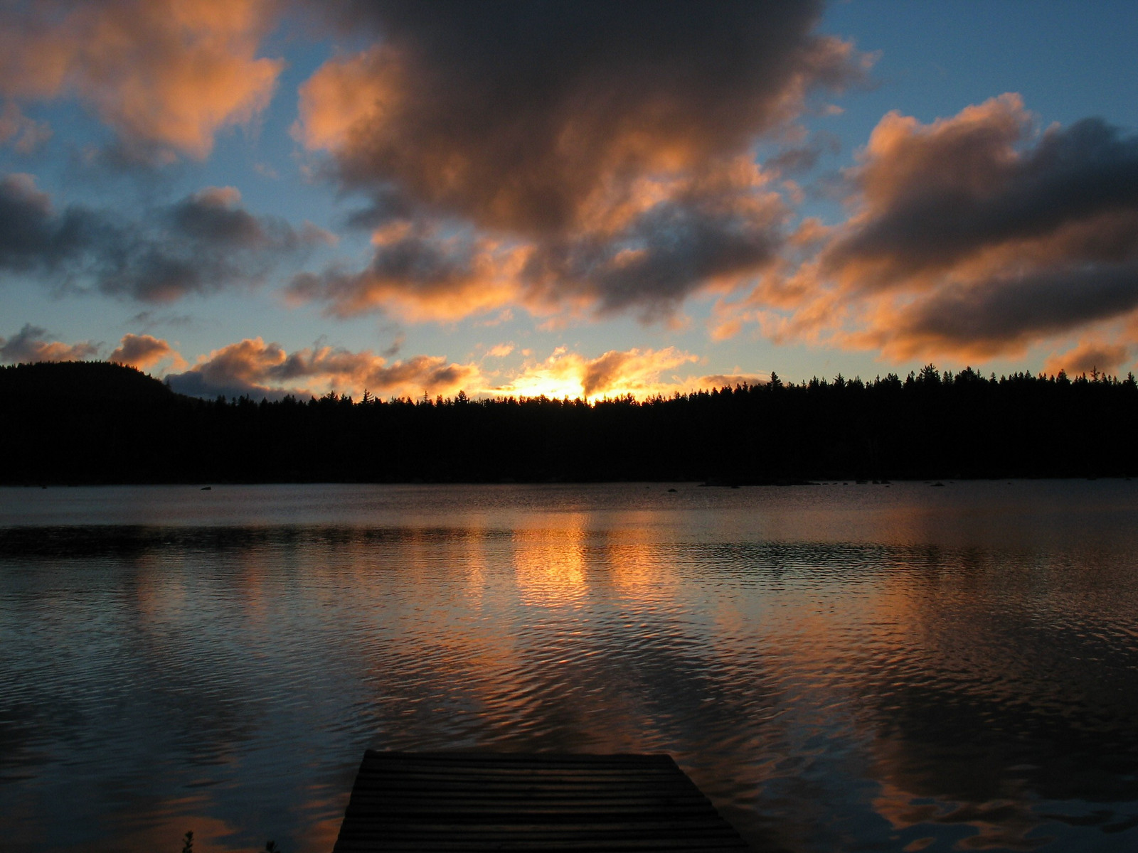Baxter State Park, Maine (2004) - Sunrise on Moose Pond