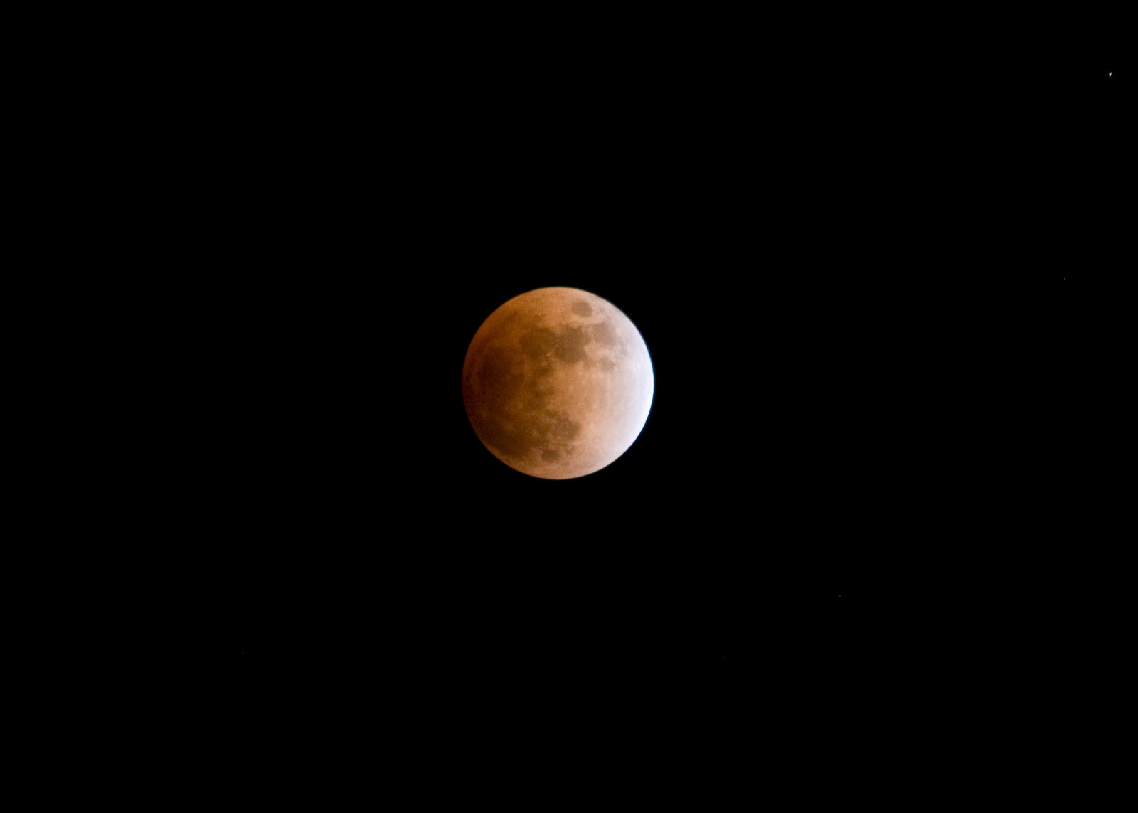 Cambridge, MA (2008) - The moon during a lunar eclipse.