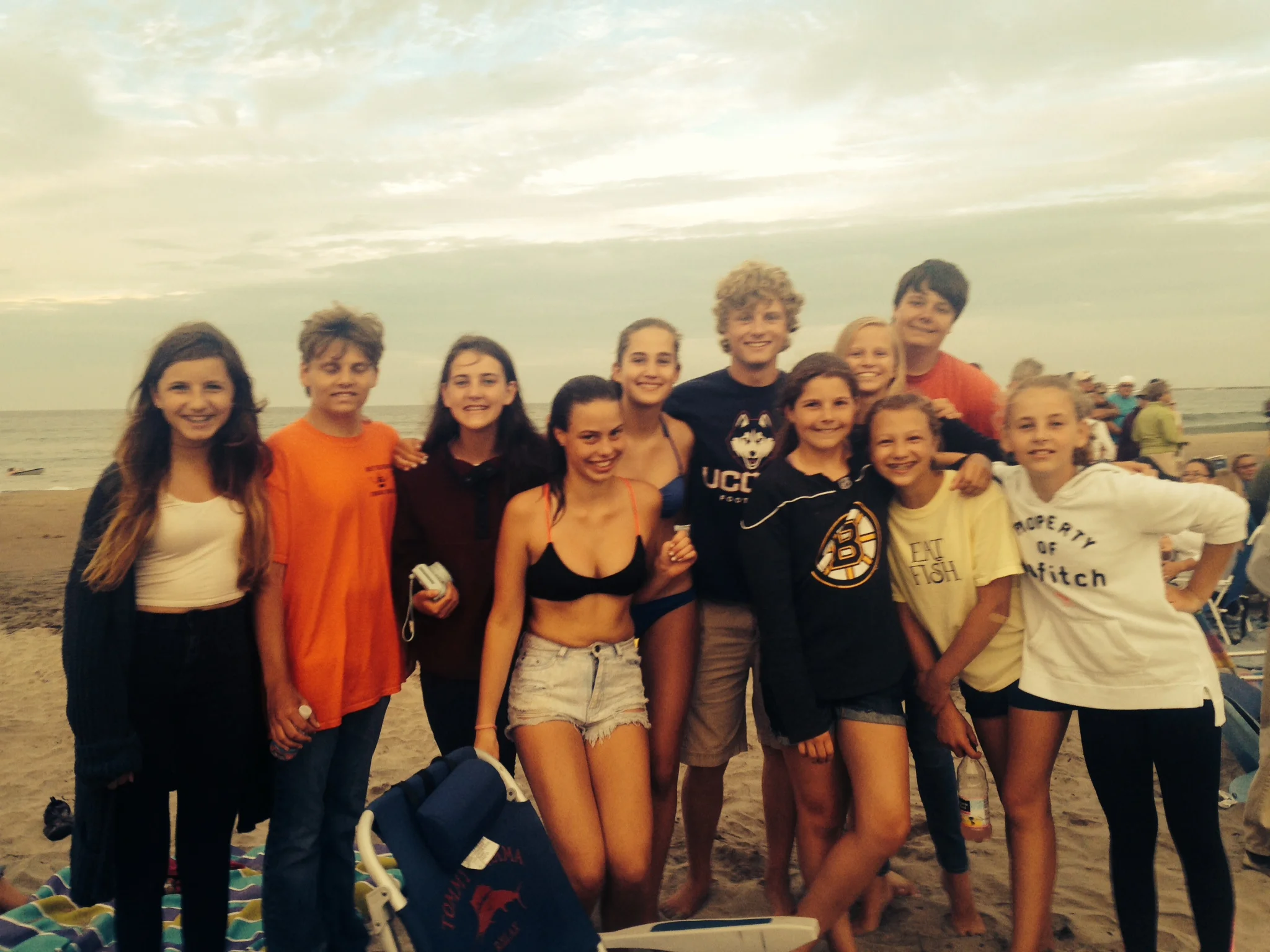 BI members at beach 2014