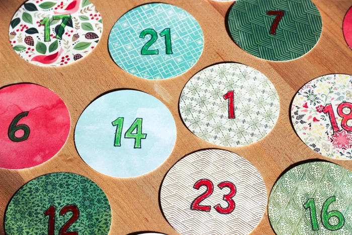 family holidays: washi tape advent calendar