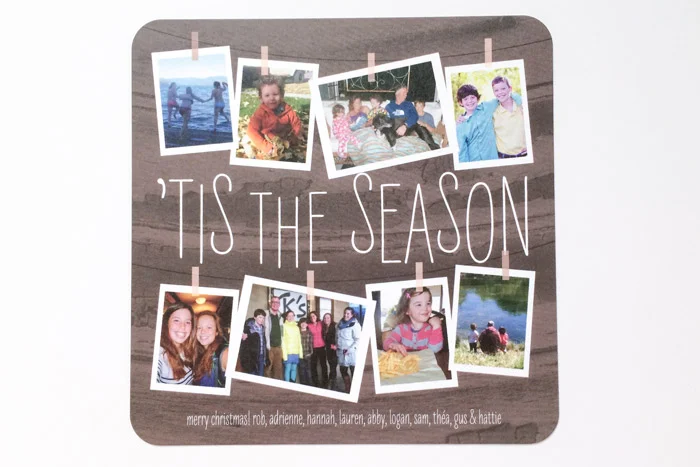 family holidays: christmas cards