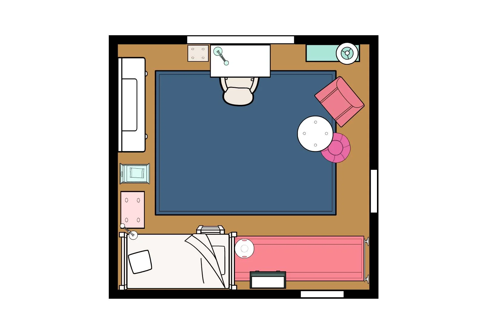 one room challenge: shared girls’ room (week 2)