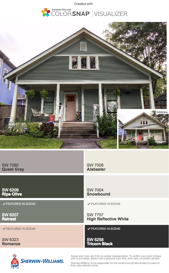 Why Can T I Pick An Exterior Paint Color Modern Southern Bungalow Week 18 Animal Er Studio - Sherwin Williams Craftsman Exterior Paint Colors