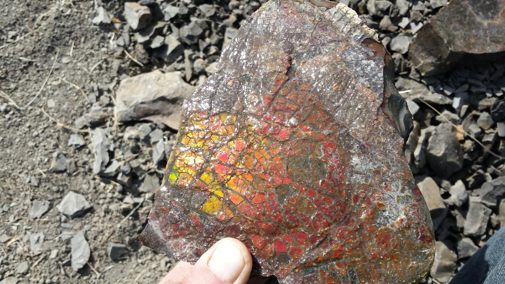 Beautiful red samples from the mine