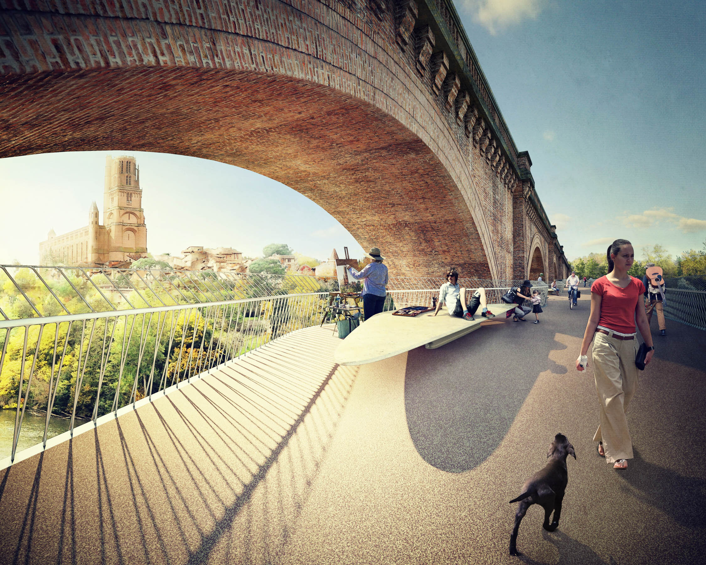 Albi footbridge, France