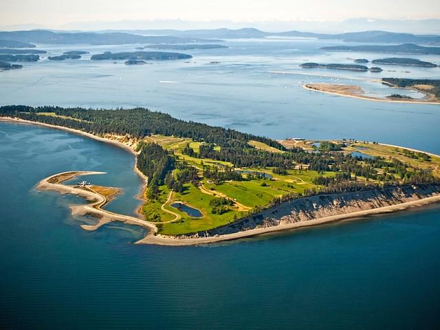 PICTURED ABOVE: James Island is a 780-acre private island located in the British Columbia island chain known as the Gulf Islands just north of the San Juan Islands in Washington.