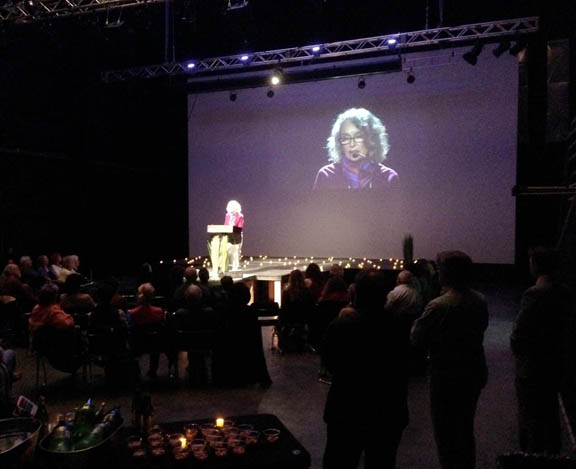 Rosalind Brenner reading at the 2014 LTV Poetry Affair