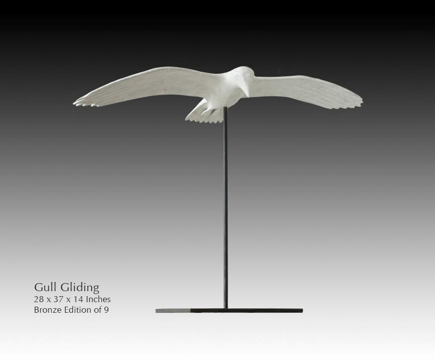  ROBERT HOOKE, “GULL CLIMBING”. 22 x 34 x 14 inches. Bronze Edition of 9 