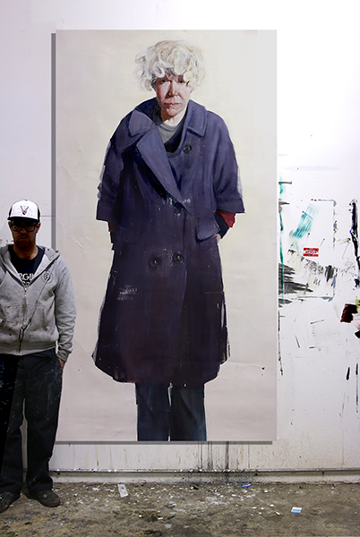 Scale "Jijinka" oil on canvas 48x96 inches