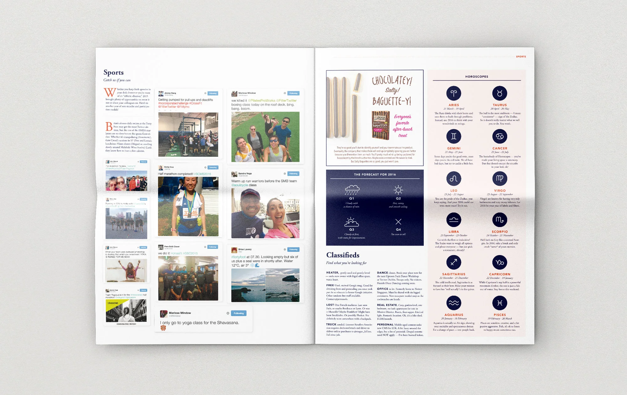 Team newspaper yearbook | Sports spread