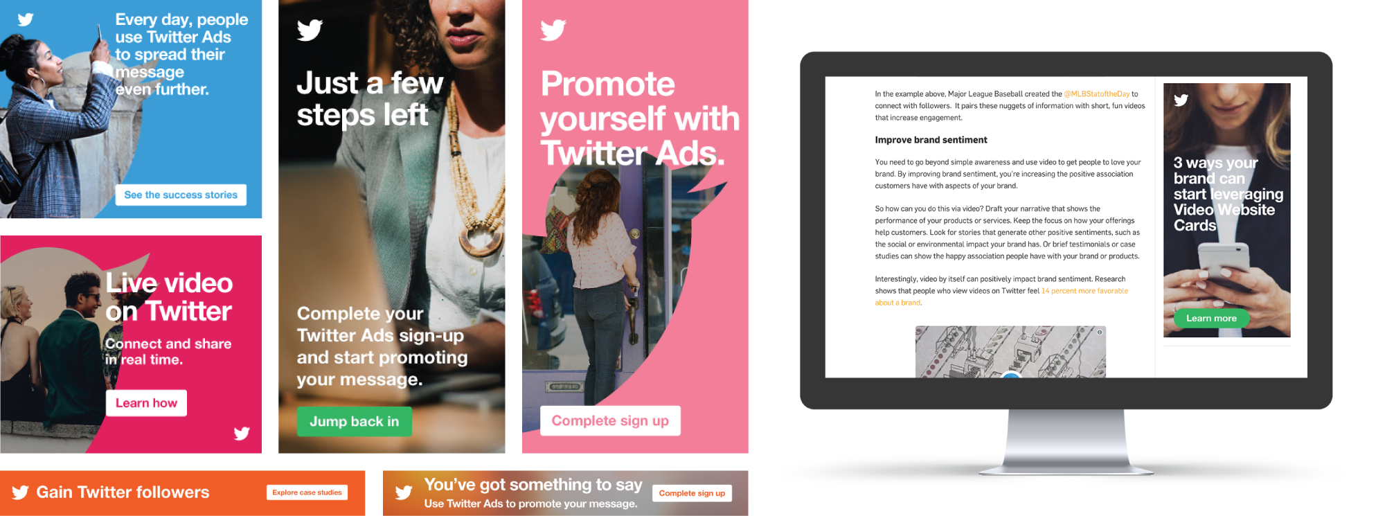 Various digital Ads