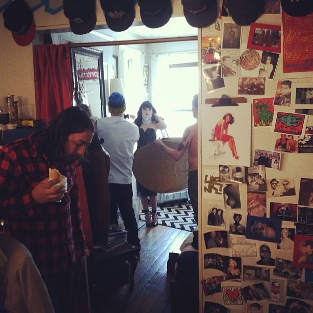 Shoot in #NYC today! #teamninaathanasiou #theratpack #nolcha #fashionweek #2014