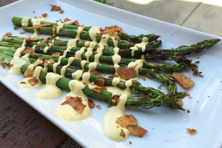 Asparagus and Hollandaise is a match made in heaven.... and since we live in California, we already get to use our grill in March!