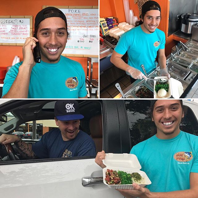 Call in your order for fast and easy curbside pick-up! 🤙🏽 (Handsome Hawaiian not included.)
