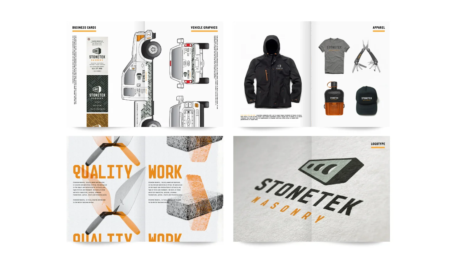 Plateforme d’identité visuelle | Stonetek Masonry