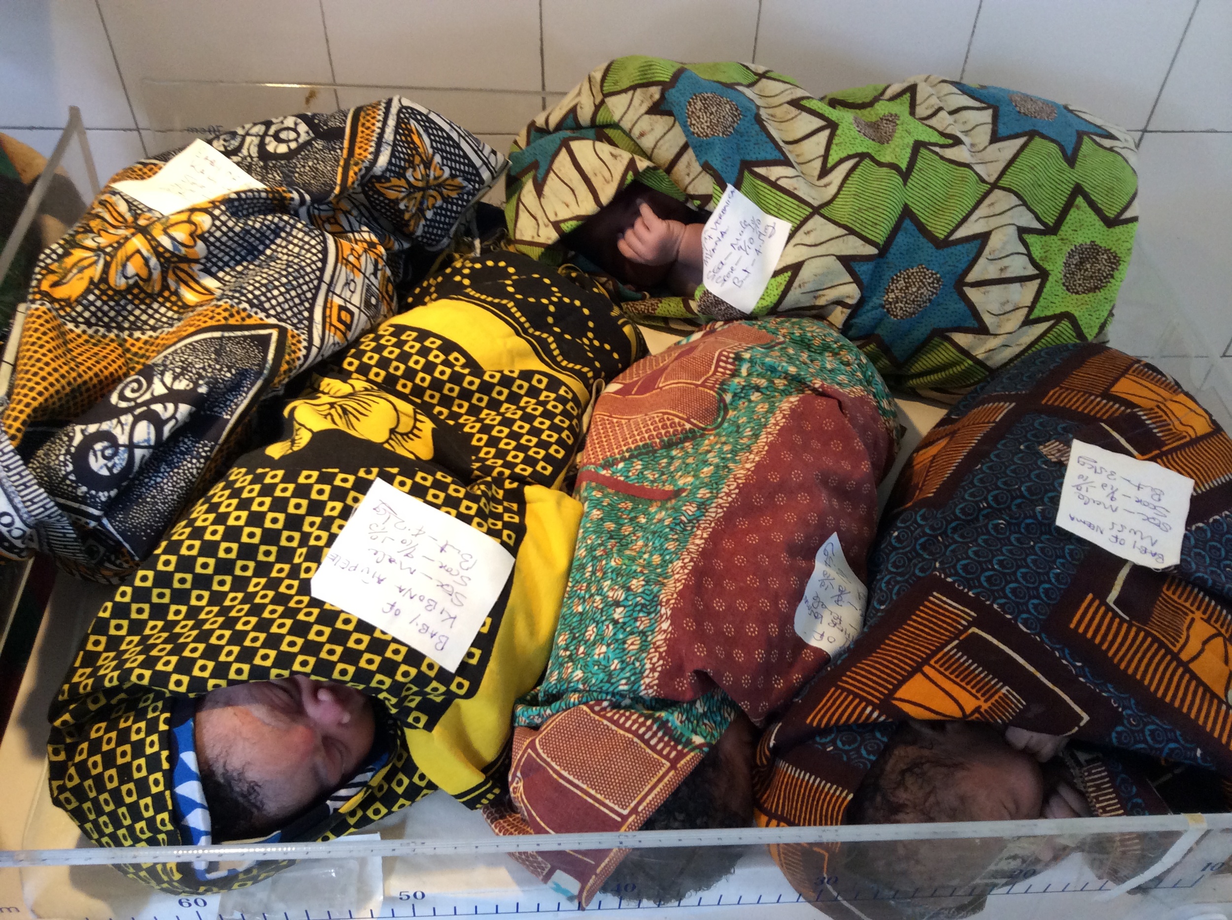 C-section babies under the warmer