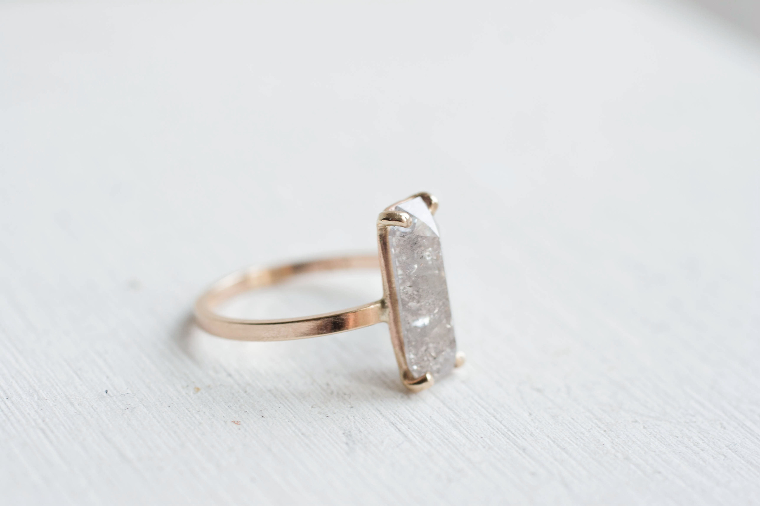 Silver Emerald Step Cut Diamond Ring-3.jpg