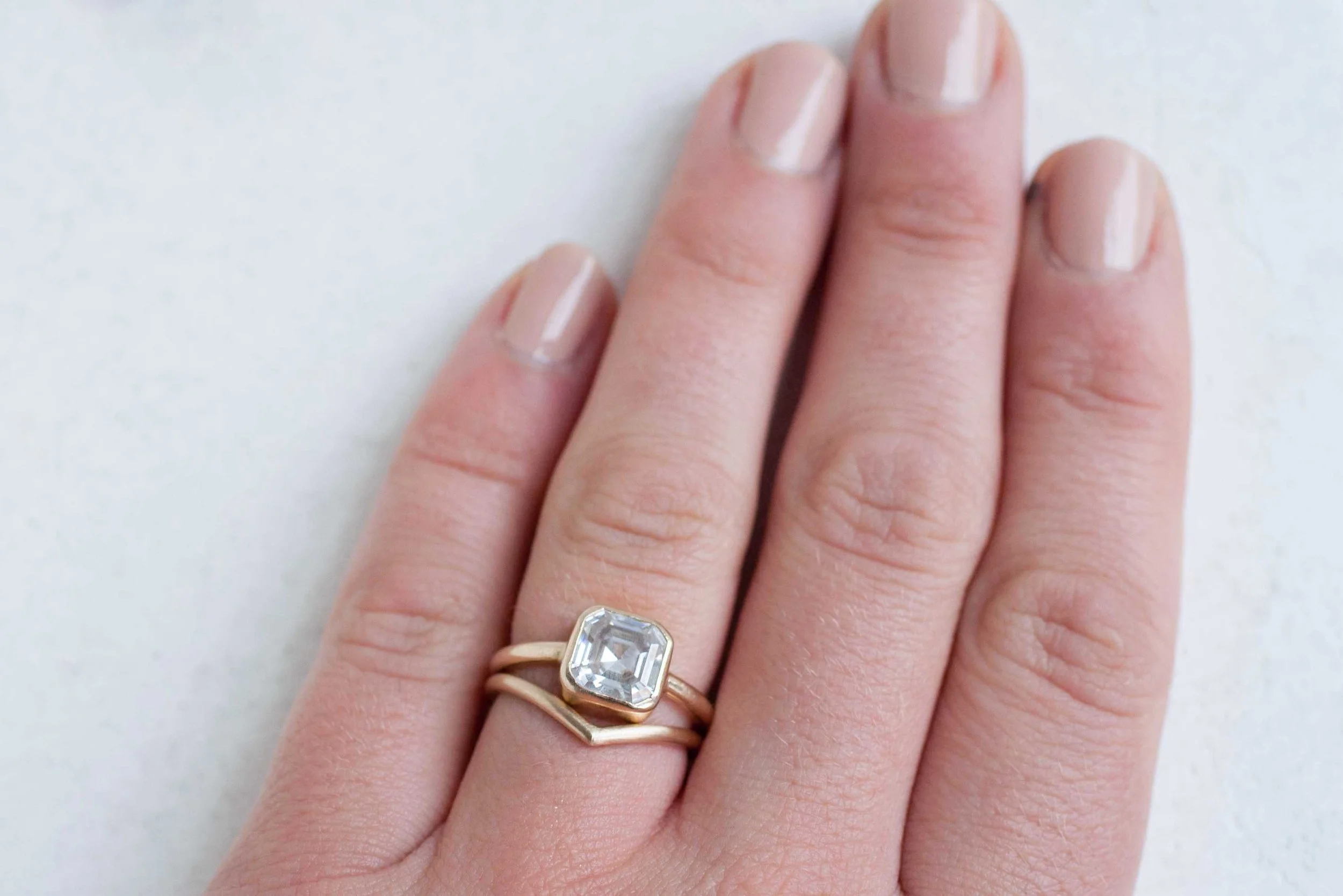 Bezel Set Assher Moissanite stacked-4.jpg