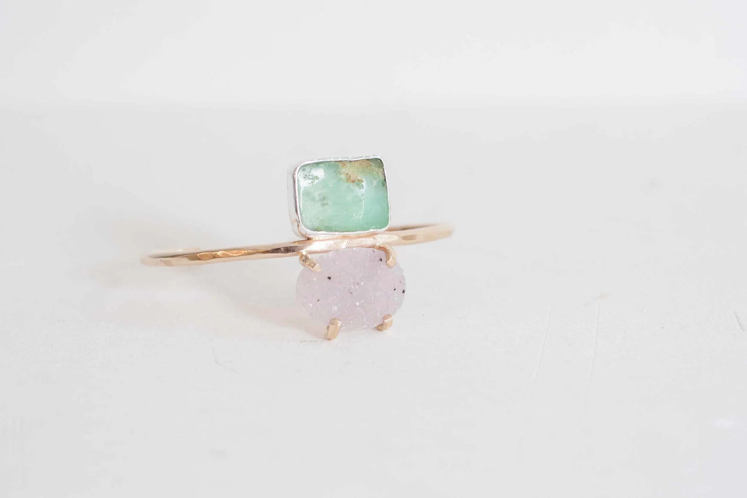 Chrysoprase + Druzy Stack Bracelet-3.jpg