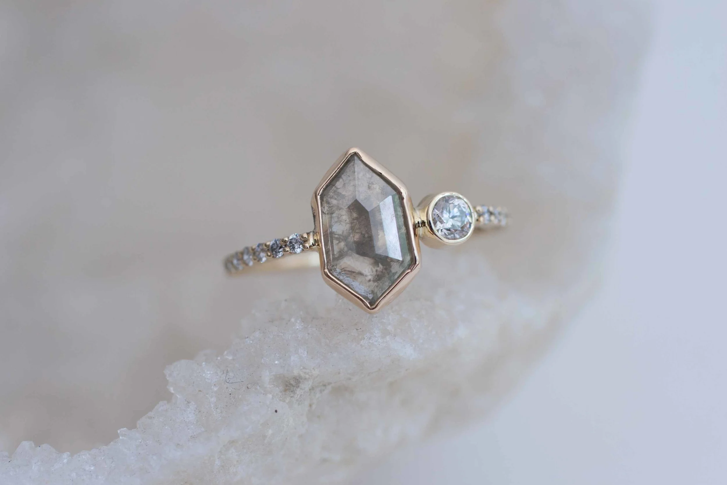 Elongated Geometric Silver Diamond Pavé Diamond Band-5.jpg