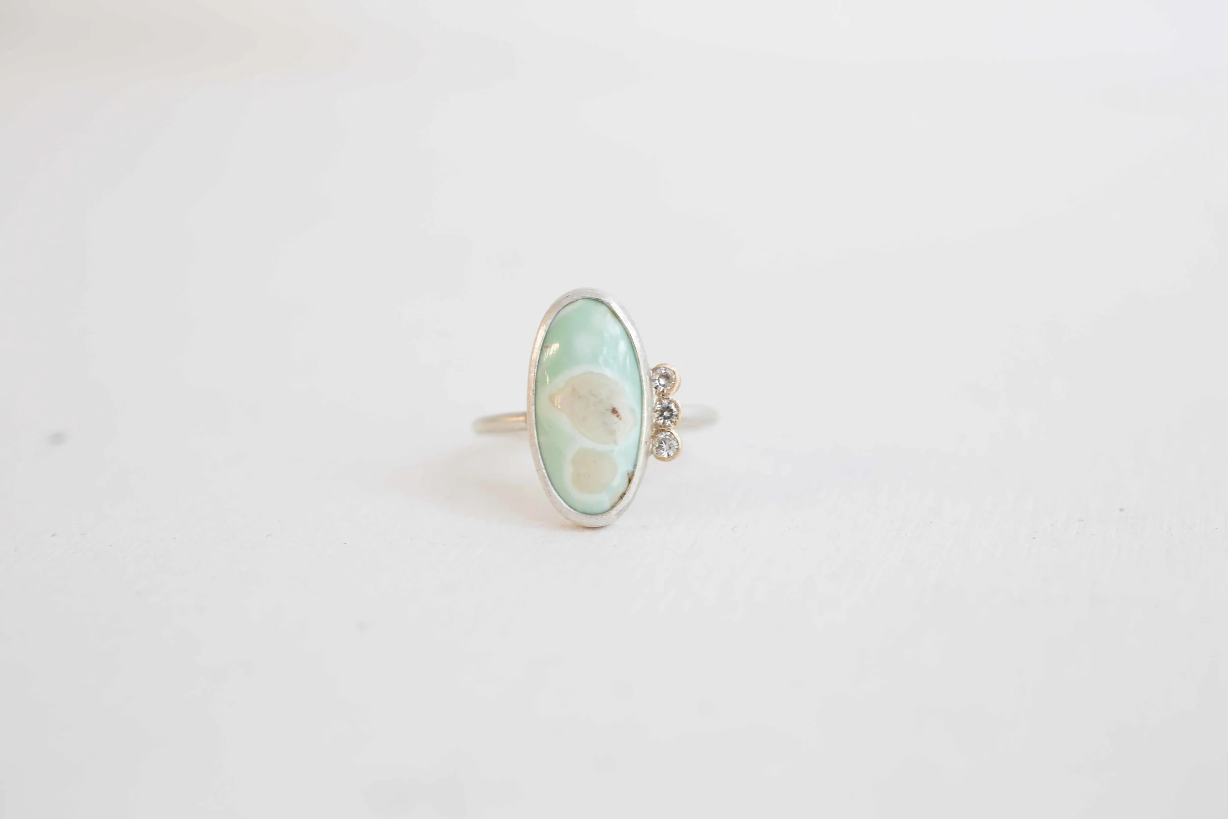 Oval Variscite + Moissanite Accent Trio Ring Addition One-2.jpg
