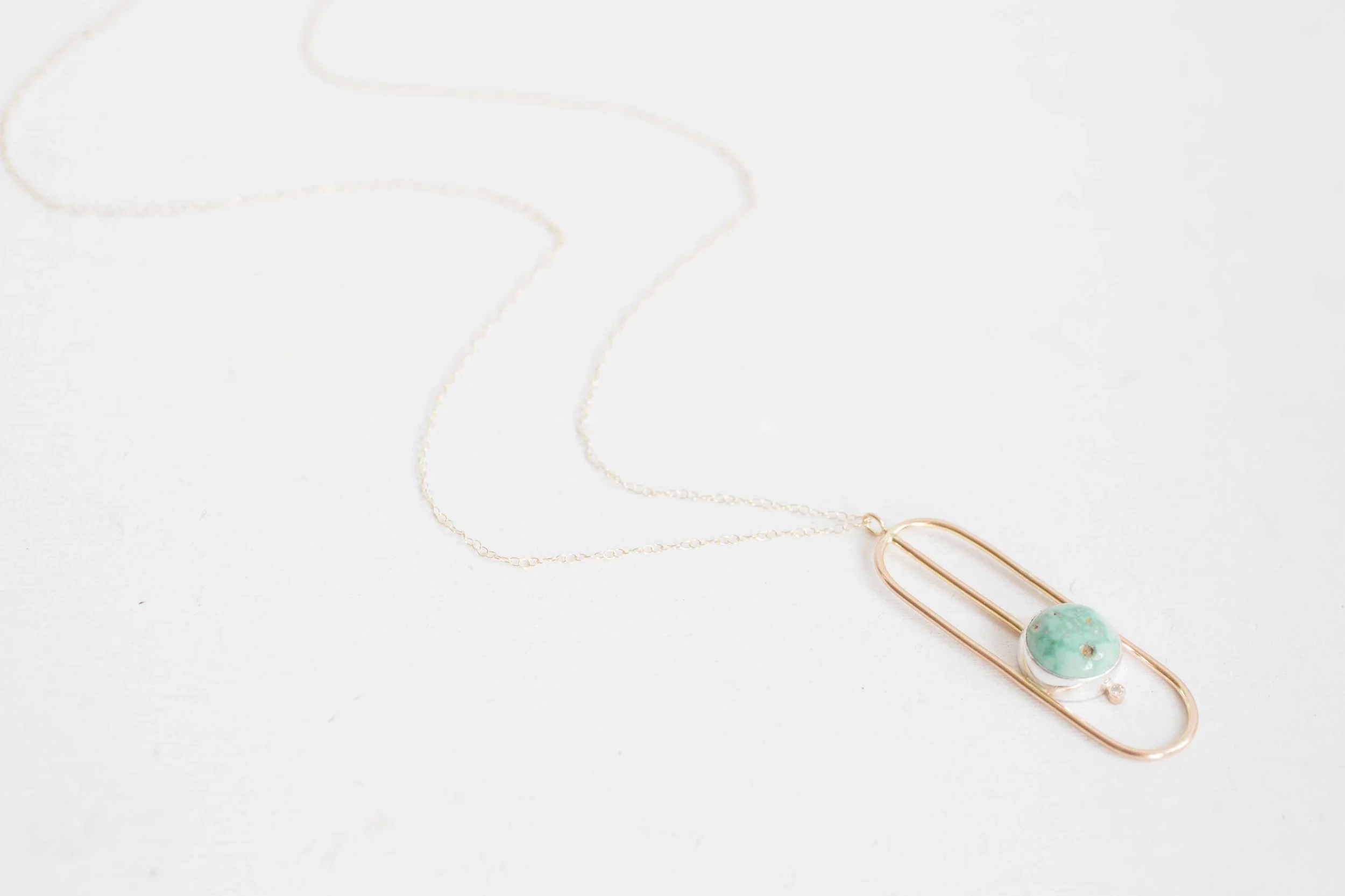 Ajax Mine Turquoise + Moissanite Accent Geometric Necklace-4.jpg