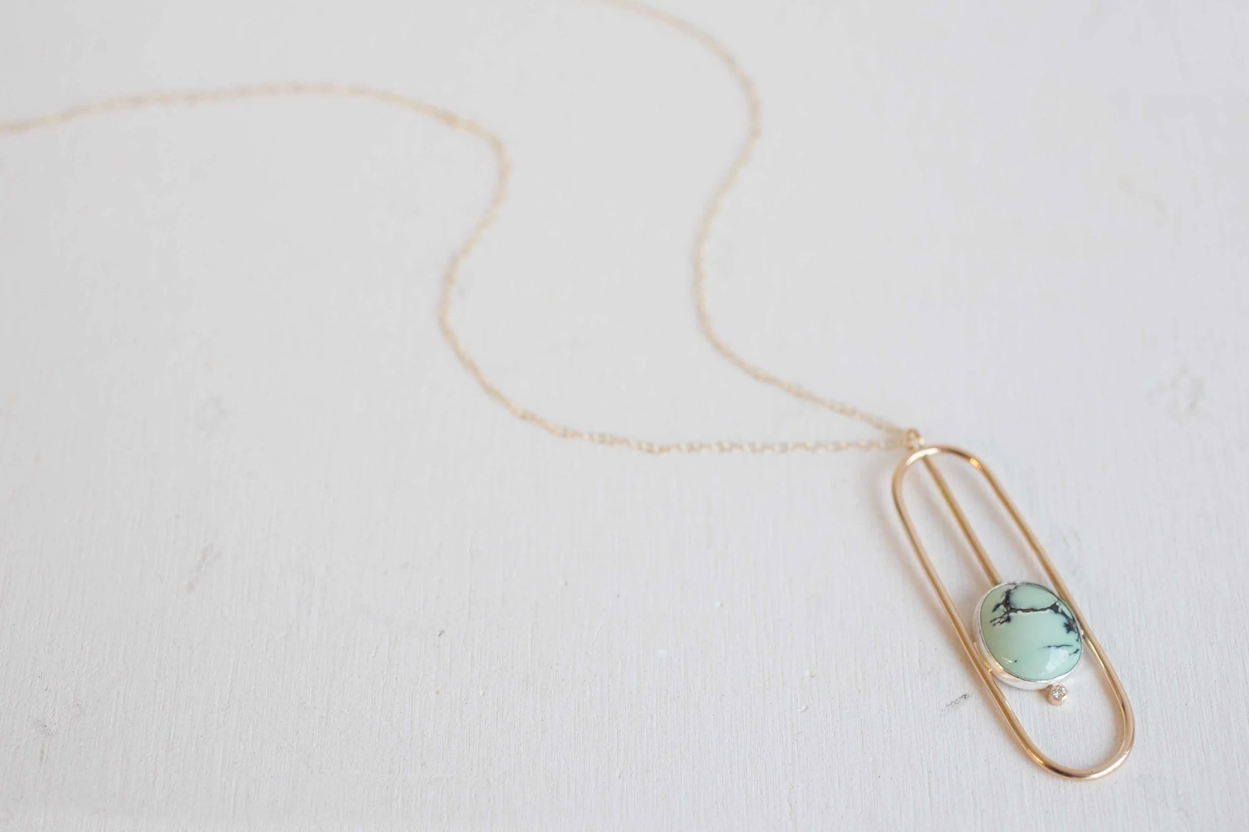 Prince Mine Variscite + Moissanite Geometric Necklace-1.jpg