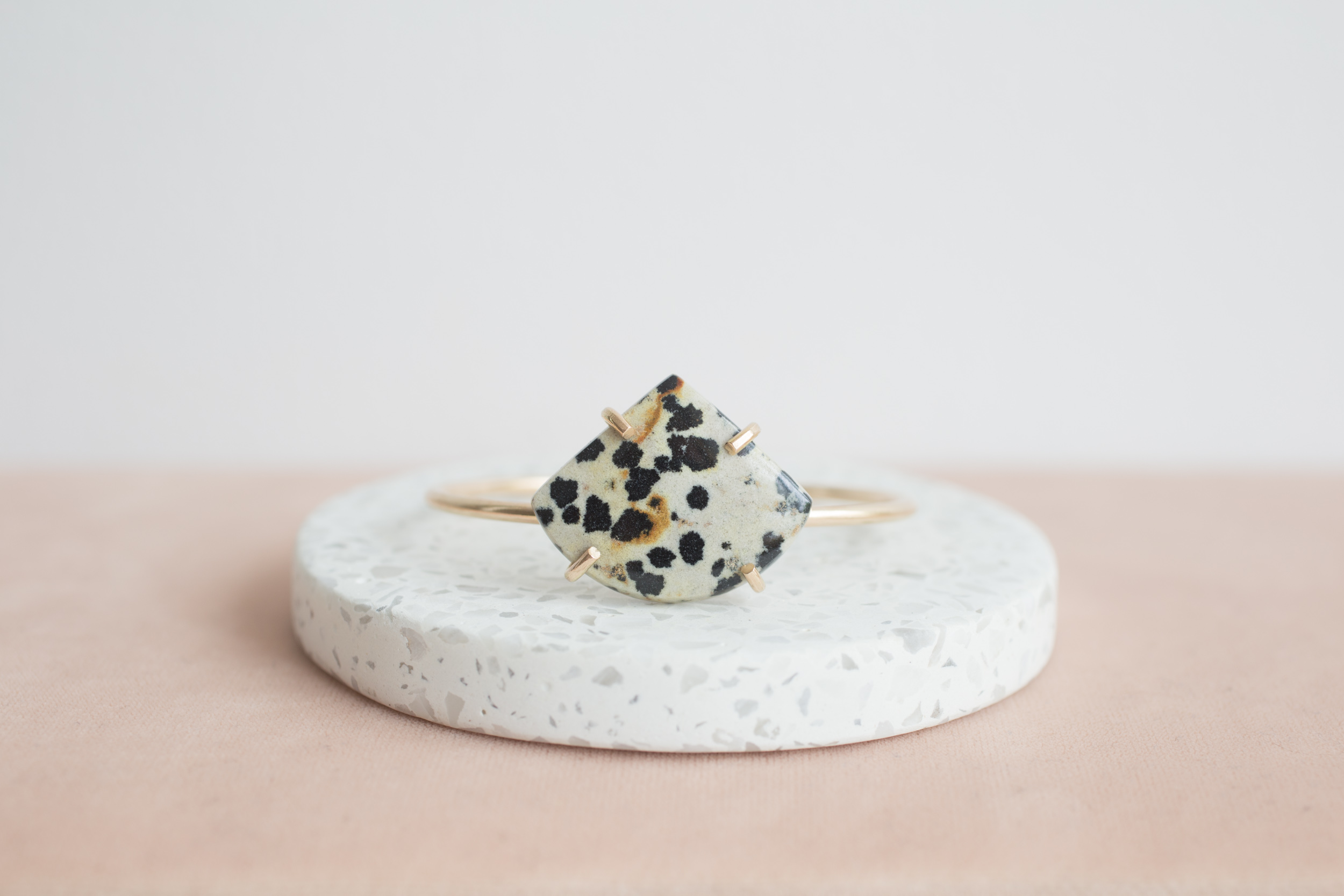 Dalmation Jasper Triangle Bracelet Two of a Kind-6.jpg