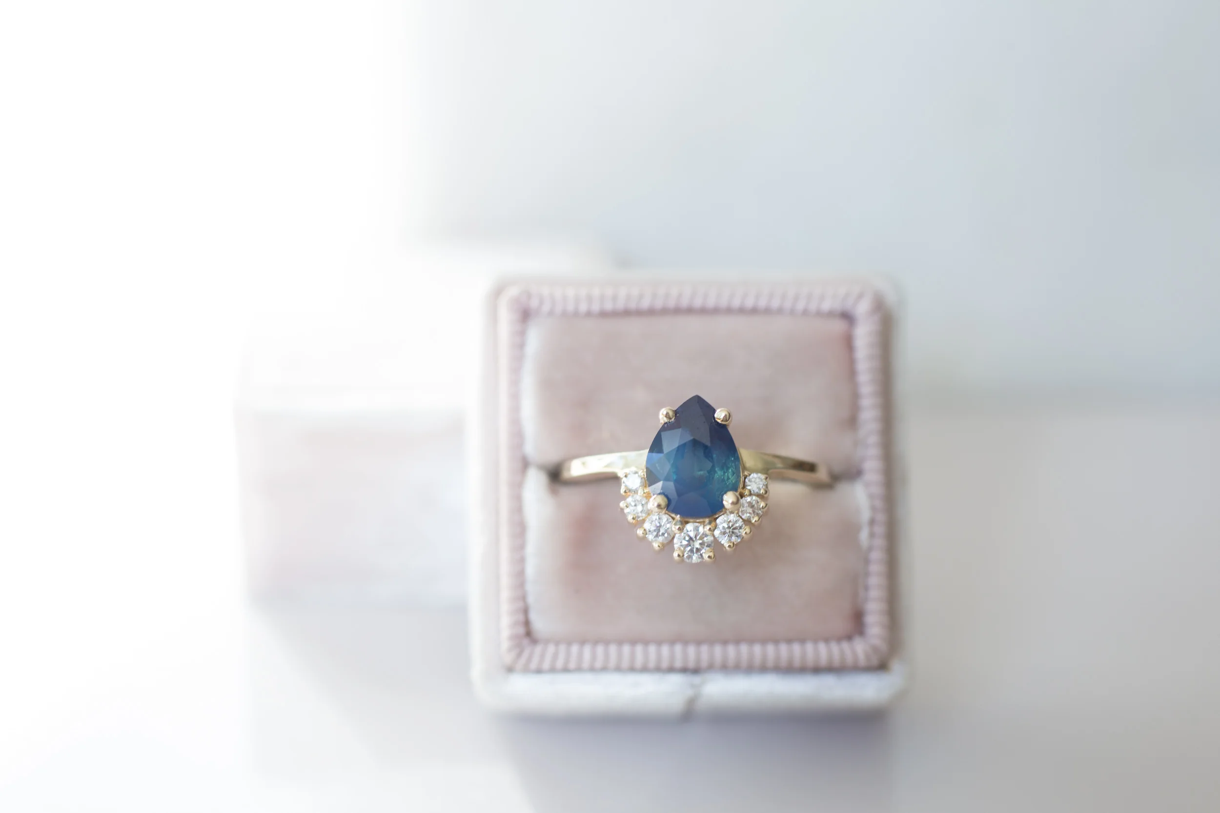Bi Color Blue Sapphire Pear Cluster Ring-8.jpg