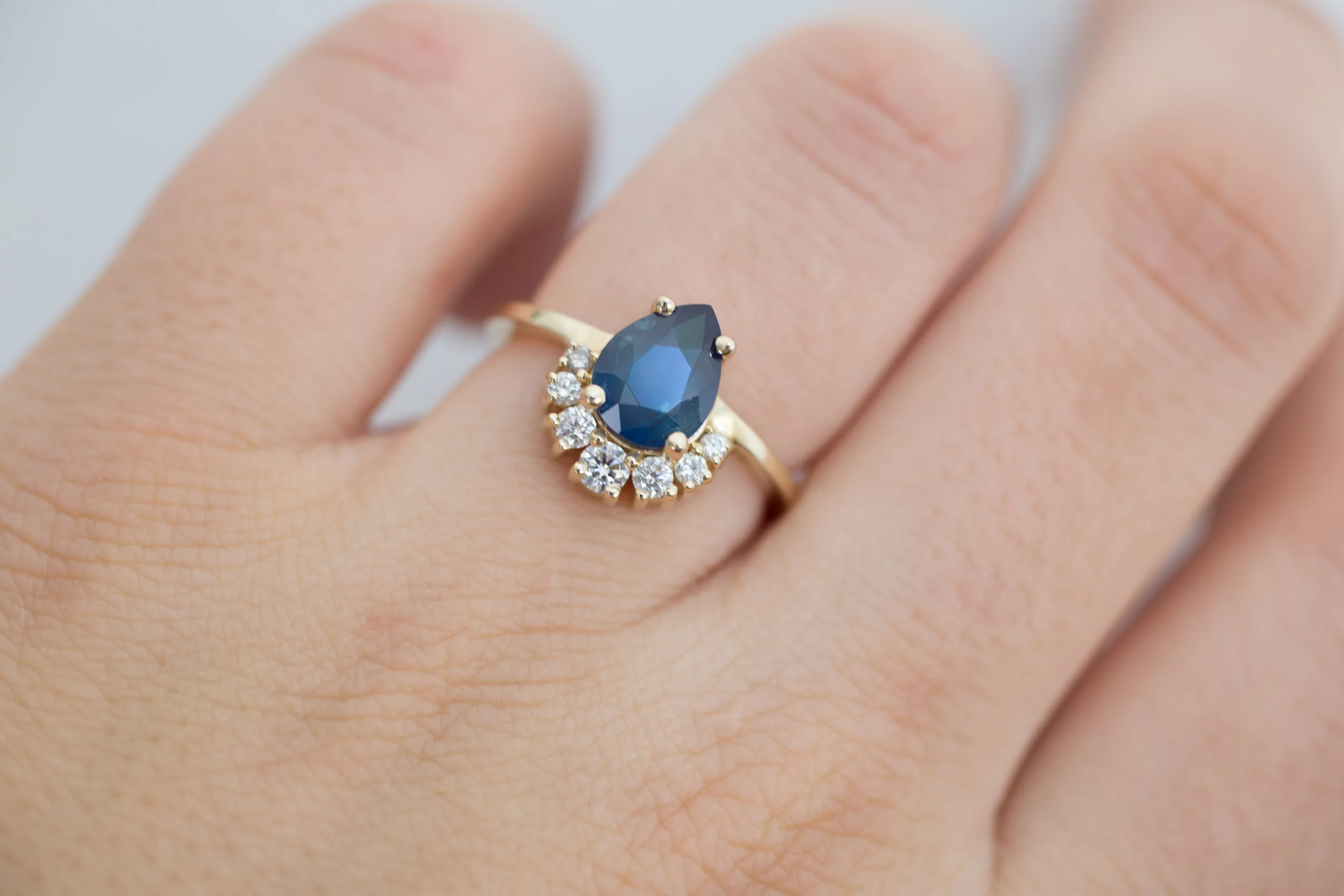 Bi Color Blue Sapphire Pear Cluster Ring-13.jpg