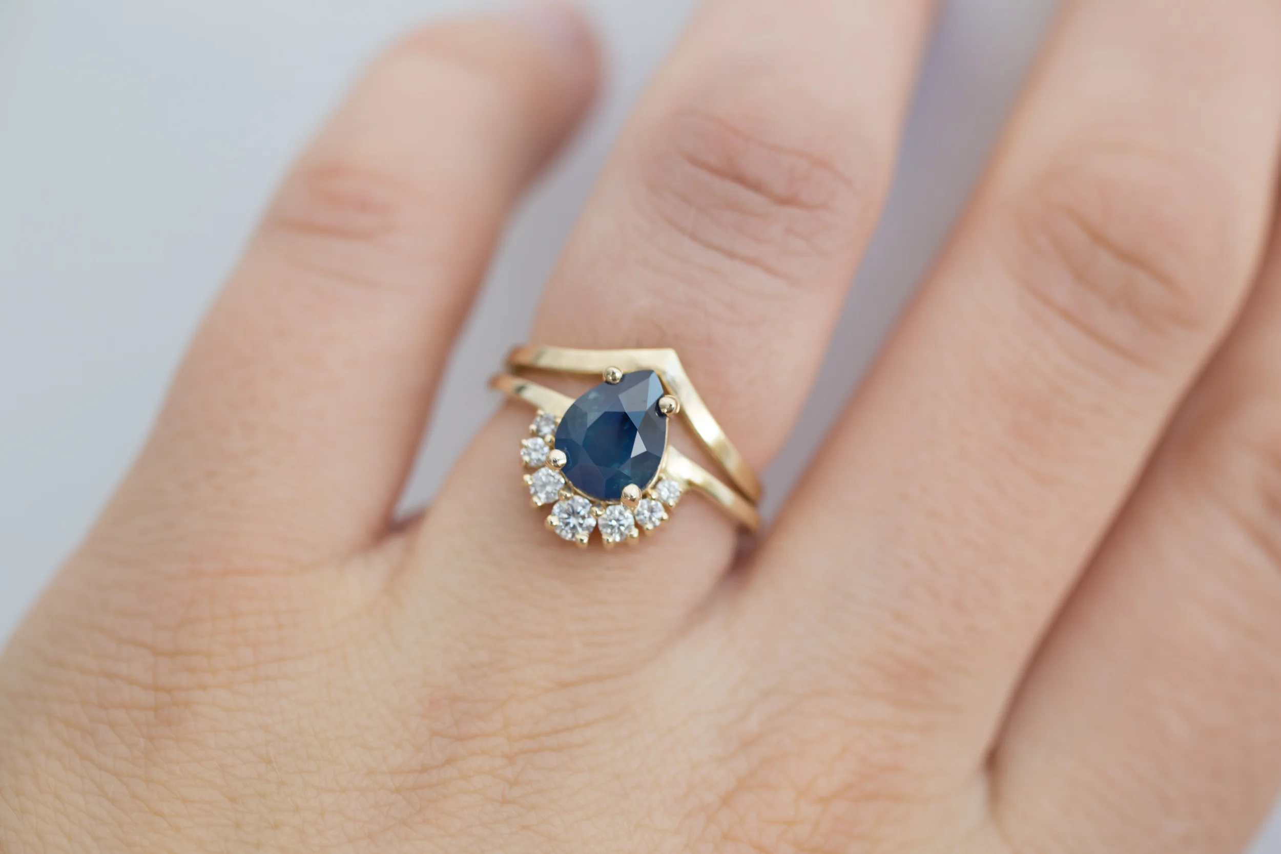 Bi Color Blue Sapphire Pear Cluster Ring-16.jpg