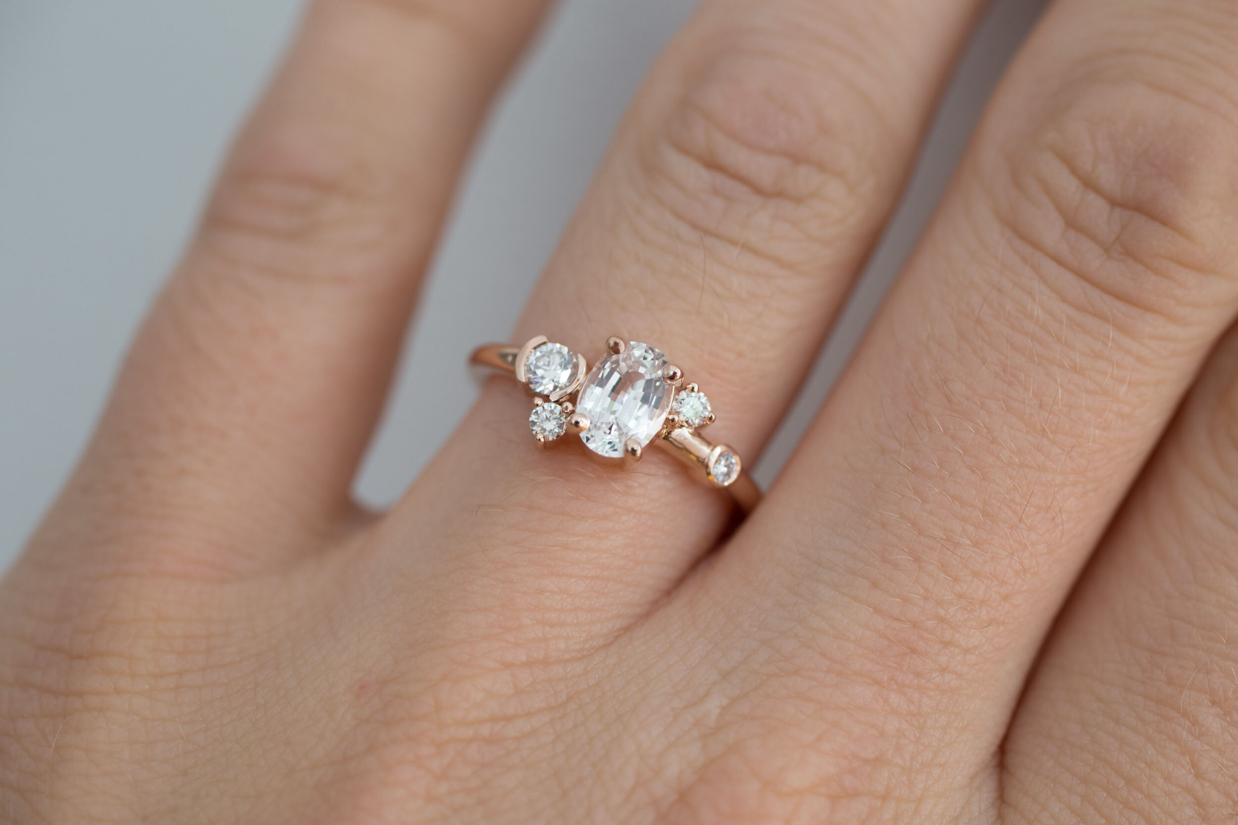 Cluster Engagement Ring, Engagement Ring