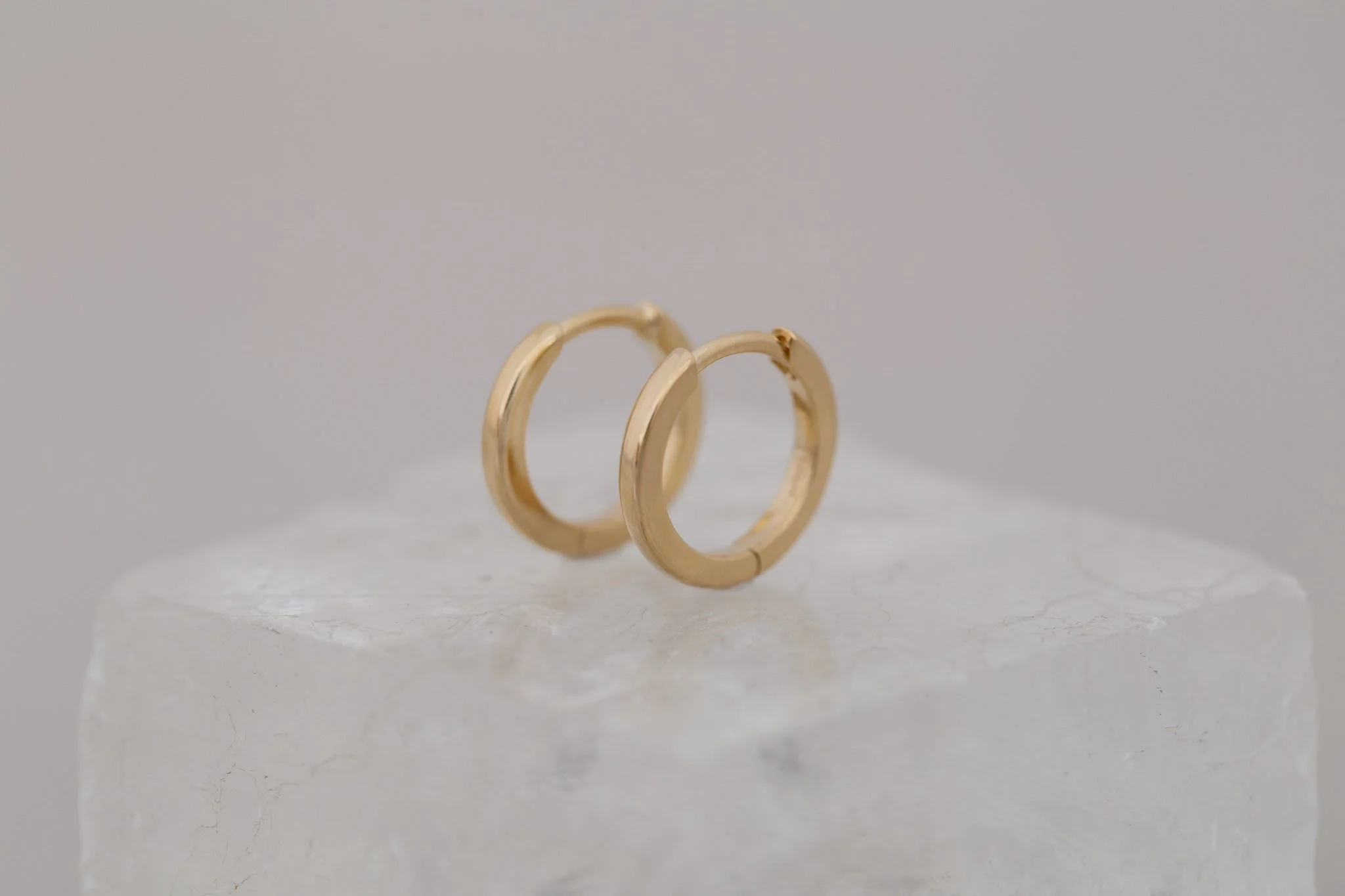 Pickleball Huggie Hoop Gold Earrings main image 1