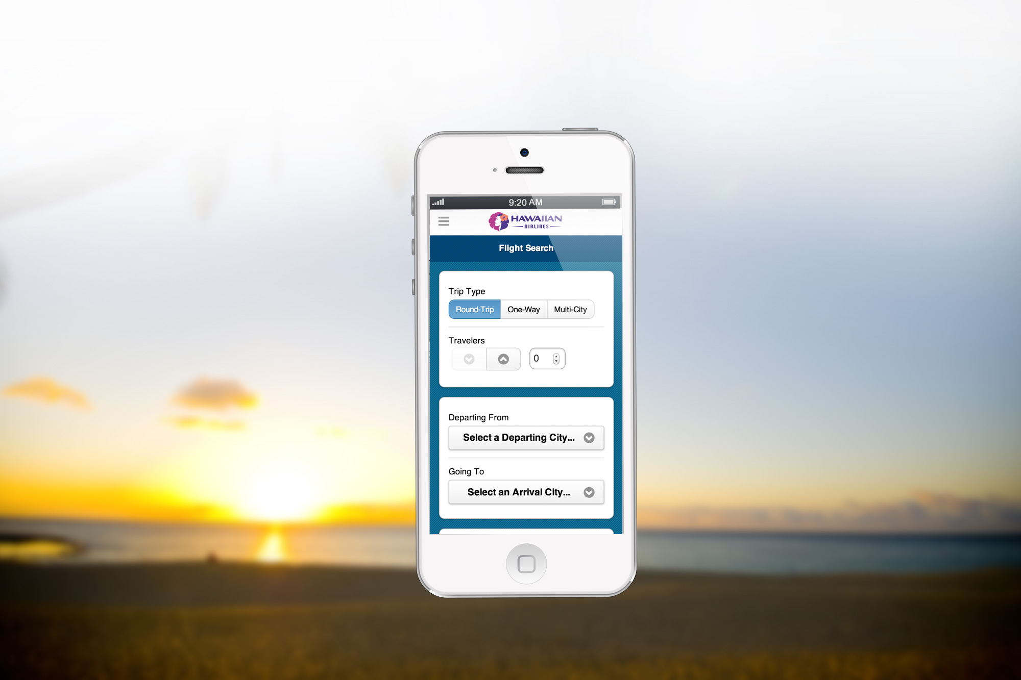 Hawaiian Airlines Mobile Site