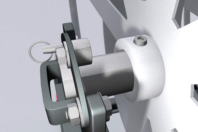 cable reel closeup