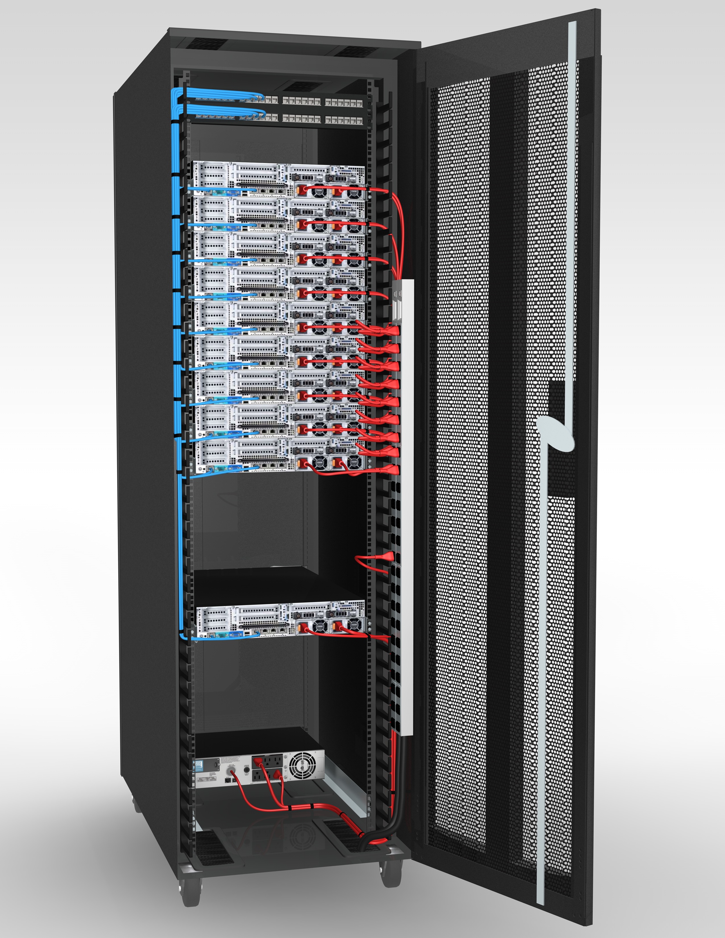 network cabinet cabling